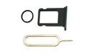 Nano  jet Black  Sim Card Tray Holder pin ring Replacement For Iphone 7 4 7  