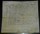 1770 Antique Parchment Document Legal Manuscript Calligraphy Mandate Signed