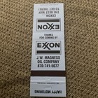Vintage Matchbook Cover Matchcover Gasoline Exxon