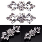 Clip On Shoe Embellishments White Rhinestone Clips Sandal Decoration Flat