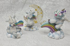 Set Of 3 Starlight Starbright Unicorn Figurines Celebrate Dreams 1995 Enesco