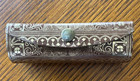 Vintage Lipstick Case Made In Italy With Mirror snap Closure  Beautiful Graphics