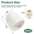 06860 Rv Fresh Water Tank Drain Cap Female End Terminator 06860 2pcs 