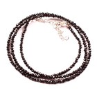 Black Diamond Beads   Diamond Jewelry   Handmade Gift   Faceted Beads Necklace