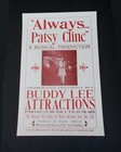Rare 1994 Hatch Show Print Always Patsy Cline North American Tour Musical Poster