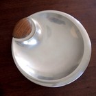 1961 Tapio Wirkkala Sterling Silver Bowl Modern Teak Finland Mcm Kultakeskus Vtg