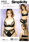 Simplicity 9833  Misses  Women s Bra  Panty   Thong Sz Xs-4xl Sewing Pattern New