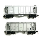 Atlas N Scale Covered Hopper  Lot Of 2  Mtl Couplers