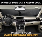 Windshield Sun Shade For Car  Suv   Truck     Patented Design Blocks 99  Uv Ray   