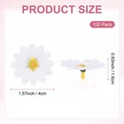Artificial Flower Heads  2 Inch  White  100 Pcs - Sunflower Silk Flowers