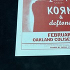 1996 Ozzy Osbourne Korn   Deftones Concert Poster Oakland  Ca Bill Graham