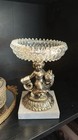Gold Filigree Ormolu Dresser Vanity Set Hollywood Regency Jewelry Casket Box