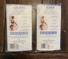 New Vtg 1998 Jockey Lot 2 French Cut Cotton Panties Gray   Beige Size 6-m Sealed