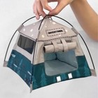 1x Small Tent Photography Props Camping Mini Tent Model Movable Decor Cute Funny