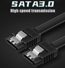 1-pcs  Sata 3 0 Cable Iii 6gbps Straight Hdd Sdd Data Cable With Locking