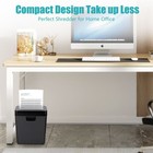 Office Shredder 6 Sheet Cut Paper Credit Card Shredder For Home Office W  2 5gal