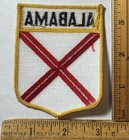 Vintage Alabama State Shield Flag Embroidered Iron On Patch Travel Souvenir
