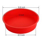 Bekith 4 Pack 9  Silicone Round Cake Pans  Silicone Cake Pans For Baking  Qui   
