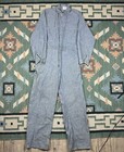 Vintage 60s Prison Corrections Denim Hbt Sanforized Striped Coveralls Workwear