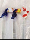 Vintage Swizzle Sticks Cocktail Drink Stirrers Set Of  6 