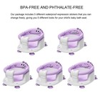 Baby Bath Seat For Babies 6 Months   Up  Non-slip Bath Seat With 5 Pcs Waterp   