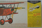 Vintage Sterling Fokker D-7 Balsa Model Airplane Kit  Rocket Firing  Nos
