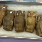 Vintage  Figural Owl Figurine Small Lot Of 5