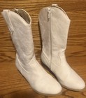 Girls Cowboy Boots Size 3 With Side Zipper