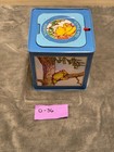 Vintage 1950 s Winnie The Pooh Metal tin Red Music Box -jack In The Box Working