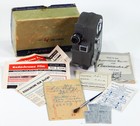 Cinemaster Ii G-8 8mm Vtg Cine Movie Film Camera Kit   Box   Papers Works 