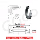 Metric Nbr Oil Shaft Seal Dust Grease Seal Tc Double Lip W  Spring Id 45-60mm