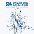 Cafhelp 2-pack Tongue Scraper  100  304 Surgical Stainless Steel Tongue Cleaner 