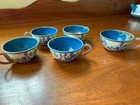 Vintage Ohio Art Tin Litho Children s 19  Piece Tea Set  Blue Willow