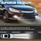 Led Fog Lights Compatible With 2016 2017 Honda Accord Sedan 4dr  Front Bumper   