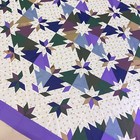 Handmade Dressed To The Nines Cotton Fabric Patchwork Quilt Top topper 86x86 