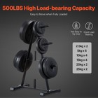 Uimoso Weight Plate Rack Weight Plate Tree Home Gym Barbell Storage Stand 1 Inch