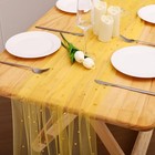  Pearl Table Runner Spring Summer Rustic Boho 10ft Tulle 10ft X 1pack Yellow