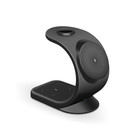 Wireless Magnetic Charging Station For Iphone  Apple Watch   Airpods - Black