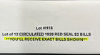 1928 Red Seal  2 Two Dollar Bills Lot Of 12 Circulated Us Currency Notes  h18