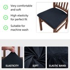 4x 6x Washable Seat Covers For Dining Room Chairs  Stretch Chair Seat Covers