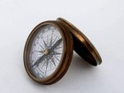 Antique Vintage Maritime Style Marine Compass Poem Engraved Brass Compass 