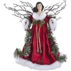 Kurt Adler Fabric Mache Angel Christmas Tree Topper  14in