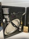 Vtg Mcm The Original Travel Bar Ever Wear Portable Liquor Kit Travel Set W key