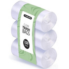 4 Gallon Trash Bags Waste Basket Trash Bags 150pcs Clear Small Can Liners