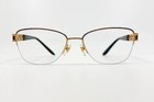 Versace Mod 1220-b 1002 Crystal Gold Size 52-16-135 Italy Eyeglasses 19174