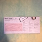Logitech K380 Slim Multi-device Bluetooth Keyboard Portable Quiet Keys Pink