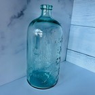      Antique Buffalo Mineral Water Embossed Aqua Glass Bottle 10 5    Advertising