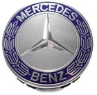 4pcs Wheel Center Rim Hub Caps For Benz Blue Silver 75mm Amg
