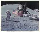 6 Vintage Apollo 15 Nasa Photos With Captions   Descriptions On Back  10x8  