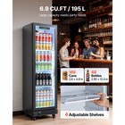 Uimoso Commercial Upright Beverage Cooler With 6 9 Cu ft Capacity